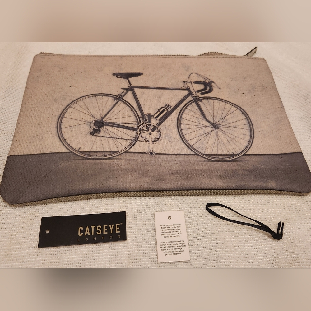 NEW Catseye London Bicycle Print Pouch